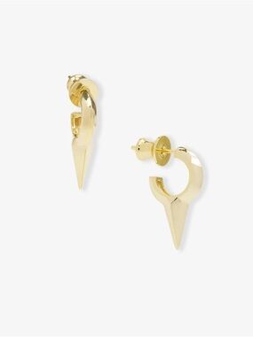 Melinda Maria Gold Spike Mini Hoop Earrings